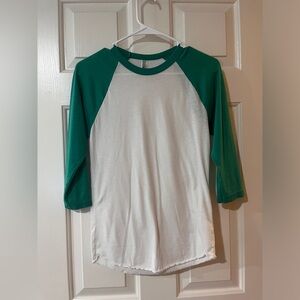 American Apparel baseball tee
